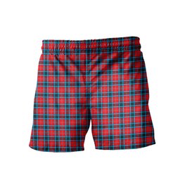 ScotsTee Shop Scottish MacTavish Modern Men's Highland Kilt Sporran Tartan Shorts