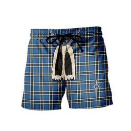 ScotsTee Shop Scottish Thomson Blue Men's Highland Kilt Sporran Tartan Shorts