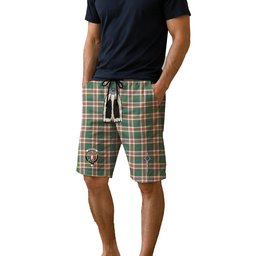 ScotsTee Shop Scottish Robertson Dress Ancient Clan Crest Men's Highland Kilt Sporran Tartan Shorts