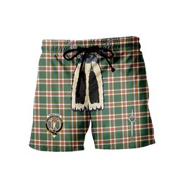 ScotsTee Shop Scottish Robertson Dress Ancient Clan Crest Men's Highland Kilt Sporran Tartan Shorts