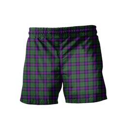 ScotsTee Shop Scottish Armstrong Modern Clan Crest Men's Highland Kilt Sporran Tartan Shorts