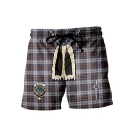 ScotsTee Shop Scottish MacBeth Dress Clan Crest Men's Highland Kilt Sporran Tartan Shorts