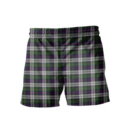 ScotsTee Shop Scottish MacCallum Dress Clan Crest Men's Highland Kilt Sporran Tartan Shorts