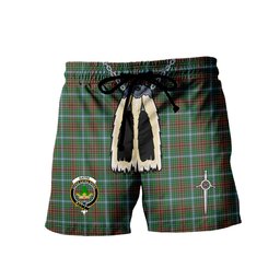 ScotsTee Shop Scottish Gayre Clan Crest Men's Highland Kilt Sporran Tartan Shorts