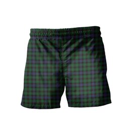 ScotsTee Shop Scottish Abercrombie McKinlay Clan Crest Men's Highland Kilt Sporran Tartan Shorts