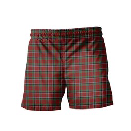 ScotsTee Shop Scottish Graham Red Clan Crest Men's Highland Kilt Sporran Tartan Shorts