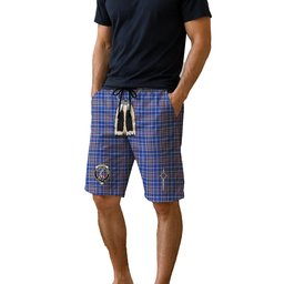 ScotsTee Shop Scottish Alexander of Menstry Ancient Clan Crest Men's Highland Kilt Sporran Tartan Shorts