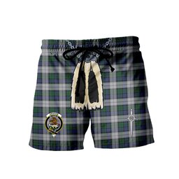ScotsTee Shop Scottish Graham Dress Clan Crest Men's Highland Kilt Sporran Tartan Shorts