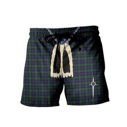 ScotsTee Shop Scottish Mitchell Men's Highland Kilt Sporran Tartan Shorts