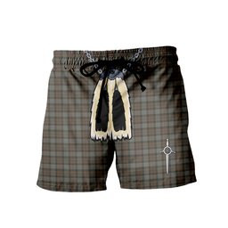 ScotsTee Shop Scottish Outlander Fraser Men's Highland Kilt Sporran Tartan Shorts