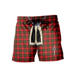 ScotsTee Shop Scottish Somerville Sc Men's Highland Kilt Sporran Tartan Shorts