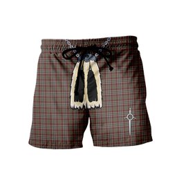 ScotsTee Shop Scottish Nicolson Hunting Weathered Men's Highland Kilt Sporran Tartan Shorts