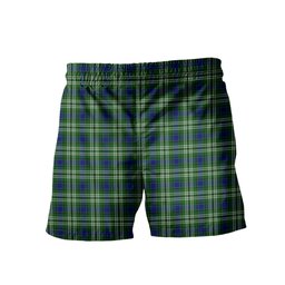 ScotsTee Shop Scottish Learmonth Clan Crest Men's Highland Kilt Sporran Tartan Shorts