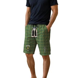 ScotsTee Shop Scottish Strachan Hunting Clan Crest Men's Highland Kilt Sporran Tartan Shorts