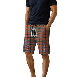 ScotsTee Shop Scottish MacNachten Ancient Clan Crest Men's Highland Kilt Sporran Tartan Shorts