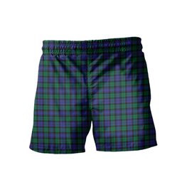 ScotsTee Shop Scottish Black Watch Modern Clan Crest Men's Highland Kilt Sporran Tartan Shorts