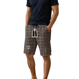 ScotsTee Shop Scottish Murray of Atholl Weathered Clan Crest Men's Highland Kilt Sporran Tartan Shorts