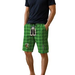 ScotsTee Shop Scottish Boyle SC Clan Crest Men's Highland Kilt Sporran Tartan Shorts