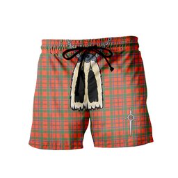 ScotsTee Shop Scottish Monroe Ancient Men's Highland Kilt Sporran Tartan Shorts