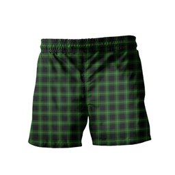 ScotsTee Shop Scottish Perry Hunting Green Men's Highland Kilt Sporran Tartan Shorts