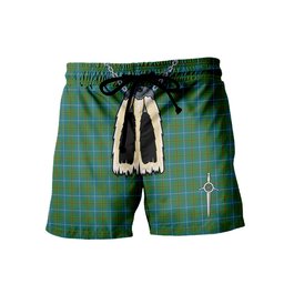 ScotsTee Shop Scottish Turnbull Hunting Ancient Clan Men's Highland Kilt Sporran Tartan Shorts