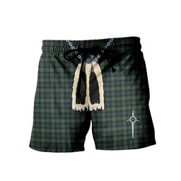 ScotsTee Shop Scottish Whitson Men's Highland Kilt Sporran Tartan Shorts