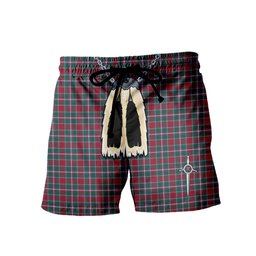 ScotsTee Shop Scottish Spence Modern Clan Men's Highland Kilt Sporran Tartan Shorts
