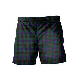 ScotsTee Shop Scottish Davidson Modern Clan Crest Men's Highland Kilt Sporran Tartan Shorts