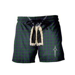 ScotsTee Shop Scottish Shaw Men's Highland Kilt Sporran Tartan Shorts