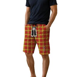 ScotsTee Shop Scottish Maguire Black Men's Highland Kilt Sporran Tartan Shorts