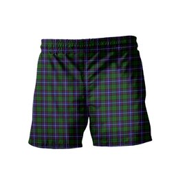 ScotsTee Shop Scottish Russell SC Clan Crest Men's Highland Kilt Sporran Tartan Shorts