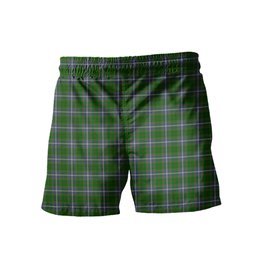 ScotsTee Shop Scottish Pringle Clan Crest Men's Highland Kilt Sporran Tartan Shorts