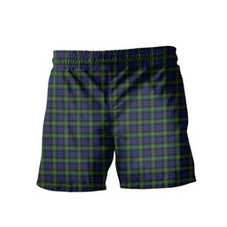 ScotsTee Shop Scottish Paterson Dalgleish Version Clan Crest Men's Highland Kilt Sporran Tartan Shorts