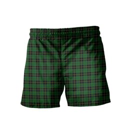 ScotsTee Shop Scottish Wallace Hunting Clan Crest Men's Highland Kilt Sporran Tartan Shorts