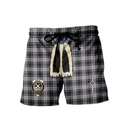 ScotsTee Shop Scottish Moffat Ancient Clan Crest Men's Highland Kilt Sporran Tartan Shorts