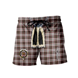 ScotsTee Shop Scottish Scott Dress Clan Crest Men's Highland Kilt Sporran Tartan Shorts