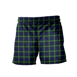 ScotsTee Shop Scottish Lamont Modern Clan Crest Men's Highland Kilt Sporran Tartan Shorts