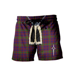 ScotsTee Shop Scottish MacTier of Durris Men's Highland Kilt Sporran Tartan Shorts