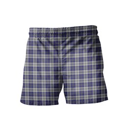 ScotsTee Shop Scottish MacPherson Dress Blue Men's Highland Kilt Sporran Tartan Shorts