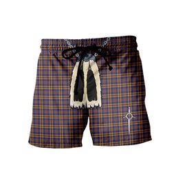 ScotsTee Shop Scottish Murtaugh Men's Highland Kilt Sporran Tartan Shorts