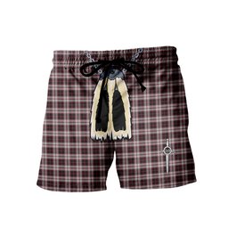 ScotsTee Shop Scottish MacPherson Men's Highland Kilt Sporran Tartan Shorts