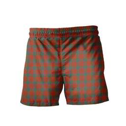 ScotsTee Shop Scottish Robertson Ancient Men's Highland Kilt Sporran Tartan Shorts