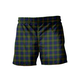ScotsTee Shop Scottish Dundas Modern 02 Clan Crest Men's Highland Kilt Sporran Tartan Shorts