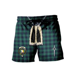ScotsTee Shop Scottish Oliphant Modern Clan Clan Crest Men's Highland Kilt Sporran Tartan Shorts