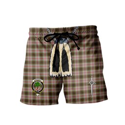 ScotsTee Shop Scottish Anderson Dress Clan Crest Men's Highland Kilt Sporran Tartan Shorts