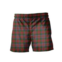 ScotsTee Shop Scottish MacPherson Ancient Clan Crest Men's Highland Kilt Sporran Tartan Shorts