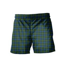 ScotsTee Shop Scottish Ferguson of Atholl Clan Crest Men's Highland Kilt Sporran Tartan Shorts