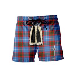 ScotsTee Shop Scottish Sideserf Men's Highland Kilt Sporran Tartan Shorts