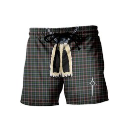 ScotsTee Shop Scottish Penman 2 Men's Highland Kilt Sporran Tartan Shorts