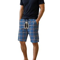 ScotsTee Shop Scottish Kinnaird Ancient Men's Highland Kilt Sporran Tartan Shorts